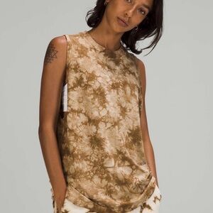 Lululemon All Yours Tank Top size 4 Earth Dye Sand
